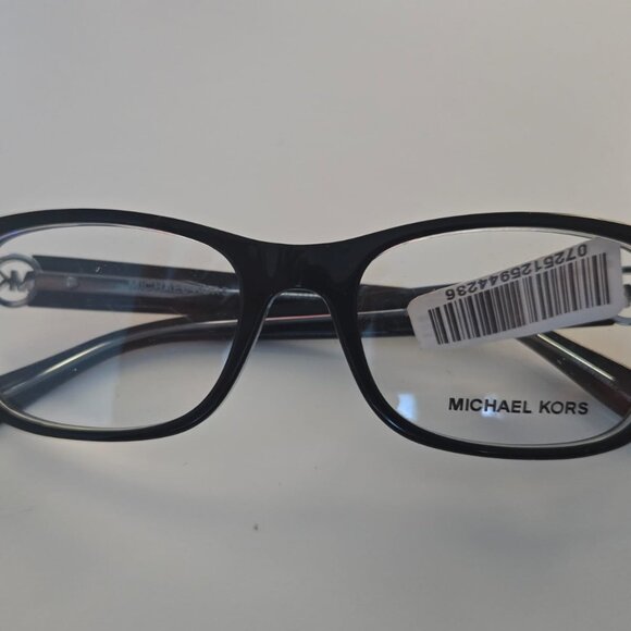 Michael Kors- Women's Black Rectangular Opticals - Picture 2 of 8
